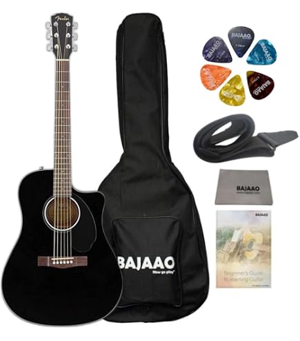 Fender CD-60SCE Electro-Acoustic Guitar With Gig-Bag, Polishing